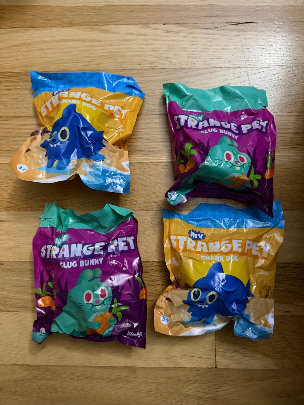 NWT & Sealed Bundle of 4 My Strange Pet Shark Dog & Slug Bunny 🦈 🐕 🐌 🐰